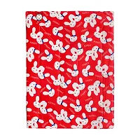 PIKIPOO New Born Baby Bed Protector Waterproof Changing Mat Plastic Sheets Baby Changer Sheet Cotton Foam Sleeping Mat 0-9 Months,Pack of 4 (Red)-thumb2
