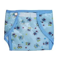 Presents Baby Kids Soft PVC (Plastic) Diaper Joker Padded Baby Nappy Panty Training Pants with Inner & Outer Soft Plastic Reusable & Waterproof Multi (9-12 Months, Multi)-thumb2