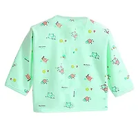 PIKIPOO New Born Baby Summer Wear Baby Clothes 5Pcs Sets 100% Cotton Baby Boys Girls Unisex Baby Cotton/Summer Suit Toddlers Infant Clothes First Gift for New Born Baby. (0-3 Months, Green)-thumb2