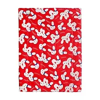 PIKIPOO New Born Baby Bed Protector Waterproof Changing Mat Plastic Sheets Baby Changer Sheet Cotton Foam Sleeping Mat 0-9 Months,Pack of 4 (Red)-thumb3