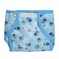 PIKIPOO Presents Baby Kids Soft PVC (Plastic) Diaper Joker Padded Baby Nappy Panty Training Pants with Inner & Outer Soft Plastic Reusable & Waterproof Multi (3-6 Month ) (3-6 Months, Multicolor)-thumb2