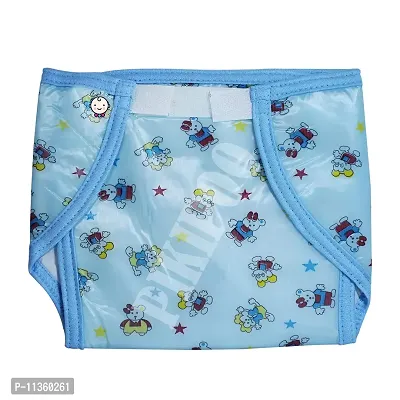 PIKIPOO Presents Baby Kids Soft PVC (Plastic) Diaper Joker Padded Baby Nappy Panty Training Pants with Inner & Outer Soft Plastic Reusable & Waterproof Multi (3-6 Month ) (3-6 Months, Multicolor)-thumb3