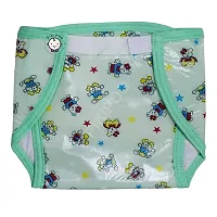 Presents Baby Kids Soft PVC (Plastic) Diaper Joker Padded Baby Nappy Panty Training Pants with Inner & Outer Soft Plastic Reusable & Waterproof Multi (9-12 Months, Multi)-thumb4