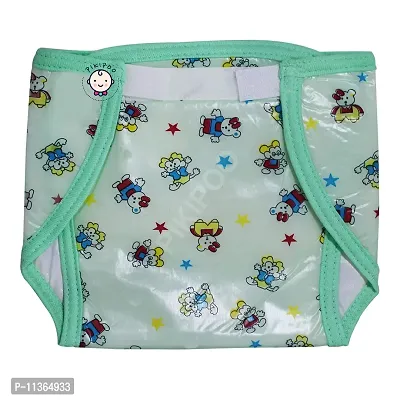 Presents Baby Kids Soft PVC (Plastic) Diaper Joker Padded Baby Nappy Panty Training Pants with Inner & Outer Soft Plastic Reusable & Waterproof Multi (9-12 Months, Multi)-thumb5