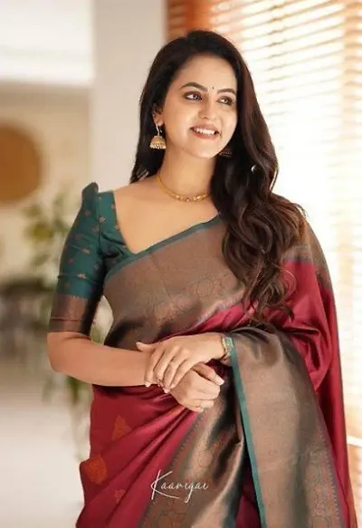 TRENDY SOFT SILK SAREES WITH BLOUSE PIECE