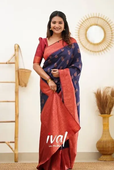 Stylish Fancy Designer Silk Saree With Blouse Piece For Women