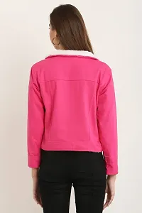 LAKHDATAR FASHION Women's Stylish Solid Long Sleeves Denim Fur Jacket For Women's  Girl's-thumb4