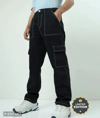 Black Demin Jeans For Men-thumb2