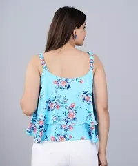 Women Floral Printed Shoulder Strip Top-thumb1