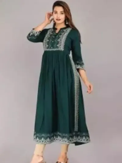 Fancy Rayon Slub Kurti