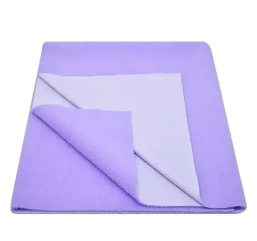 Tinny Tots Fast Dry Bed Protector/Baby Mat (70 X 100 cm, Medium, Purple)