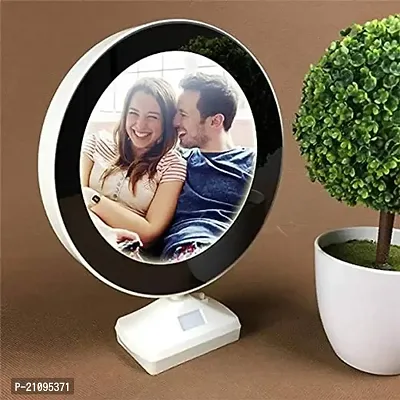 Magic Mirror Cum Photo Frame with LED Lights for Home Decor-thumb0