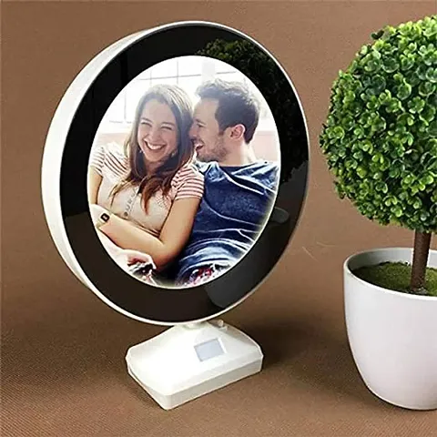 Magic Mirror Cum Photo Frame with LED Lights for Home Decor
