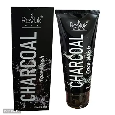 Revluk U.A.E Charcoal Facewash For Removes Dust Impurities, Controls Excess oil, Rejuvenates Skin, Reduce Skin Marks 100Ml