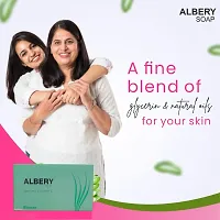 Rotex Biorome Albery Soap With Aloe Vera  Vitamin E Beauty Soap For Soft and Glowing Skin 75gm (pack of5)-thumb3