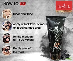 Revluk U.A.E. Rotex Charcoal Peel Off Mask remove blackheads  whiteheads | deep skin purifying cleansing I Fresh Glowing Skin 100ml-thumb3