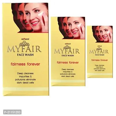 ZEE Myfair Fairness Deep Cleanse Dark Dead Cell Removal Face Wash (Pack of 3)