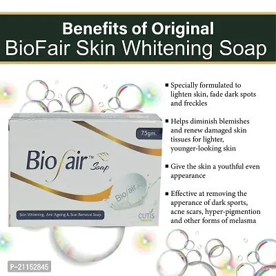 Biofair Glutathione Skin Whitening Soap For Brightening  Whitening For All Skin Types 75gm PAck of 6-thumb2