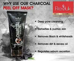 Revluk U.A.E. Rotex Charcoal Peel Off Mask remove blackheads  whiteheads | deep skin purifying cleansing I Fresh Glowing Skin 100ml-thumb4