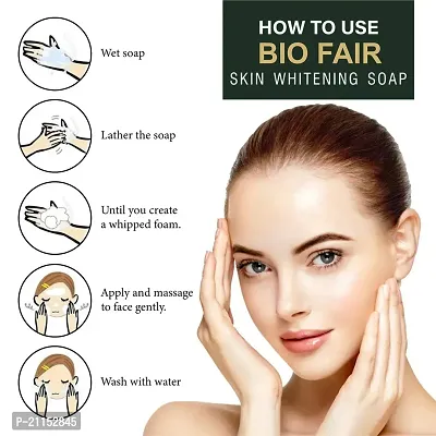 Biofair Glutathione Skin Whitening Soap For Brightening  Whitening For All Skin Types 75gm PAck of 6-thumb4