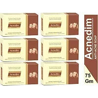 Zee Rotex Acnedim Anti Acne Soap For Acne Prone  Oily Skin With Anti-microbial Action I Astringent Cleansing Soap with Vitamin E Tea Tree Oil Allantoin Titanium Dioxide 75 gm ( PAck OF 6)-thumb1