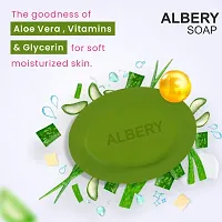 Rotex Biorome Albery Soap With Aloe Vera  Vitamin E Beauty Soap For Soft and Glowing Skin 75gm (pack of5)-thumb4