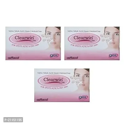 Zee Drugs clearwin soap (pack of 3) - for acne and spots-thumb0