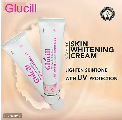 Will Impex Glucill Skin  Anti Ageing Cream I L- Glutathione enriched with Vitamin C  E for Glowing  Youthful Skin Lighten, Skin tone With UV Protection 20gm-thumb5