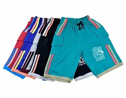 Elegant Boys Cotton Summer Shorts Three Forth Trousers Set of 5-thumb1