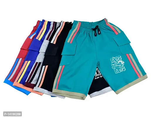 Elegant Boys Cotton Summer Shorts Three Forth Trousers Set of 5-thumb2