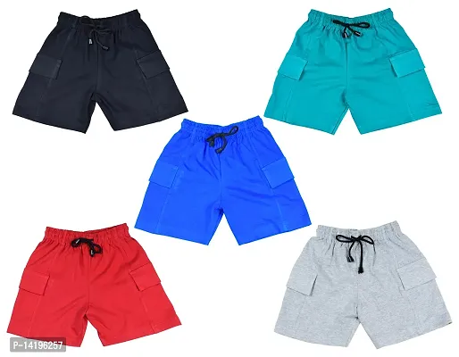 Elegant Boys Cotton Summer Shorts Three Forth Trousers Set of 5