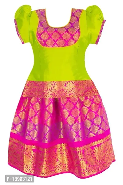 Fancy Cotton Blend Lehenga Choli For Baby Girl-thumb0