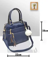 Stylish Blue Pu Solid Sling Bags For Women-thumb3