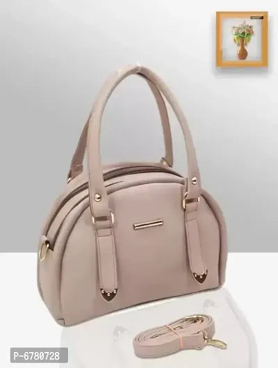 Stylish Khaki Pu Sling Bags For Women-thumb0
