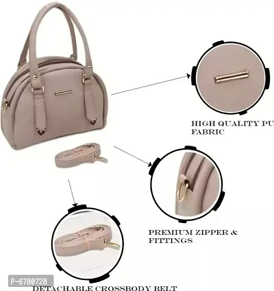Stylish Khaki Pu Sling Bags For Women-thumb2