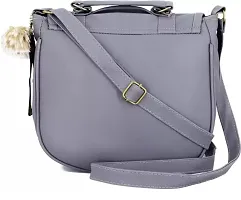 Classy PU Solid Sling Bags for Women-thumb2