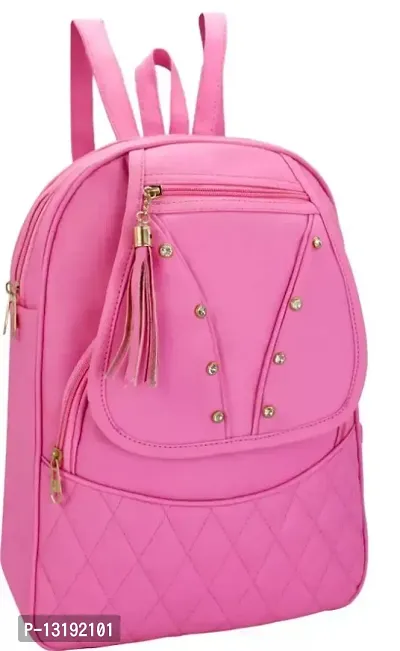Classy Solid Backpacks for Women-thumb2