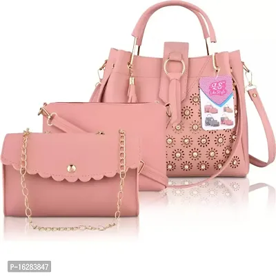 Multicoloured Pu Embellished Handbags For Women-thumb0