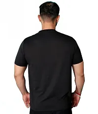 Solid Men's Round Neck Cotton Blend Half Sleeve T-Shirts-thumb3