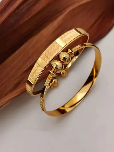 Gold Plated Beautiful Bangles For Womens