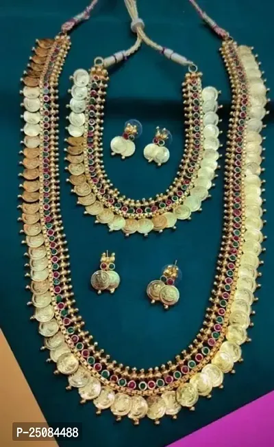 Temple Jewellery Laxmi Ginni Set Combo-thumb0