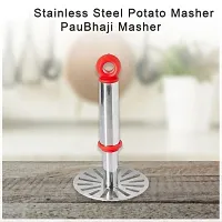 nbsp;Stainless Steel Potato Vegetable Pav Bhaji Masher, Multicolour-thumb3
