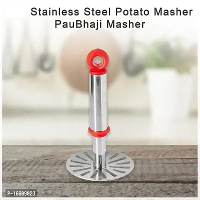 nbsp;Stainless Steel Potato Vegetable Pav Bhaji Masher, Multicolour-thumb4