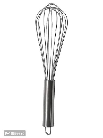 Stainless Steel 10-Inch Whisk/ Beater/Hand Mixer Stainless Steel Cage Whisk-thumb2