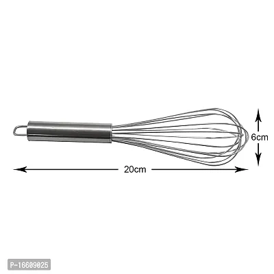 Stainless Steel 10-Inch Whisk/ Beater/Hand Mixer Stainless Steel Cage Whisk-thumb3