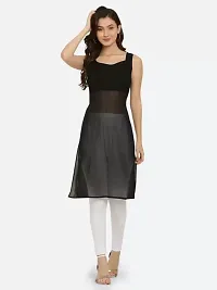 Virani Enterprise Black Georgette Kurta For Women-thumb1