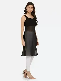 Virani Enterprise Black Georgette Kurta For Women-thumb3