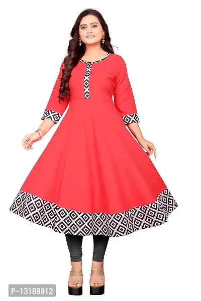 BEARCAT BUTBHAVANI Cotton Kurti for Women (Small, GAJARI)