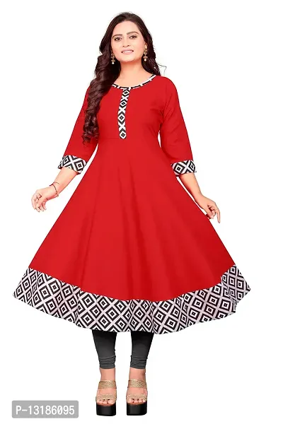 BEARCAT BUTBHAVANI Cotton Kurti for Women (XX-Large, RED)-thumb0