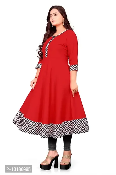 BEARCAT BUTBHAVANI Cotton Kurti for Women (XX-Large, RED)-thumb2